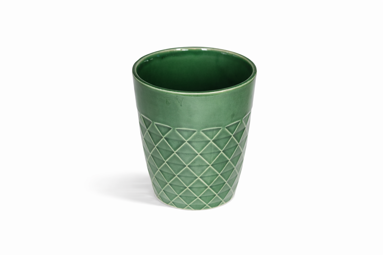 grøn keramik vase