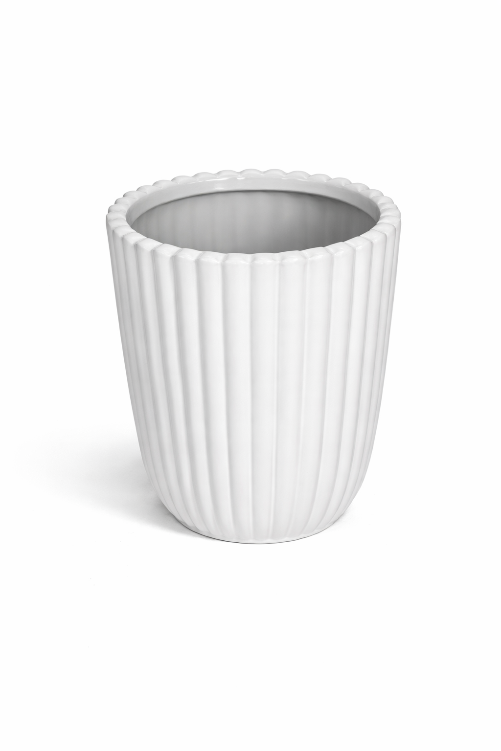 hvid keramikvase