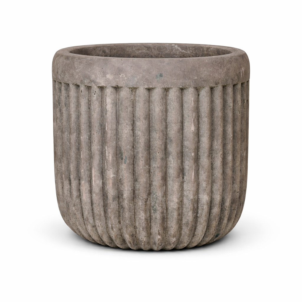 rillet urtepotte patina